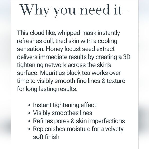 FRESH Black Tea Instant Perfecting Mask NEW MSRP $98 100ml 3.3 Oz - Picture 6 of 15